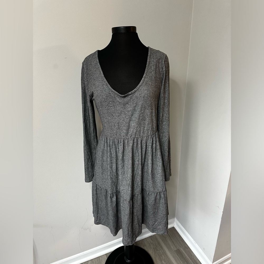 NWT Wild Fable Heather Charcoal Gray Dress in Size Large